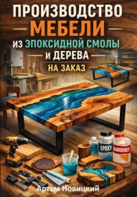 Производство мебели из эпоксидной смолы и дерева на заказ